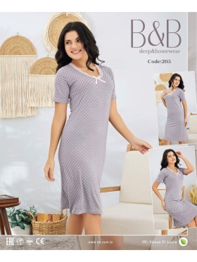 Koszule nocne damskie tureckie, size 2xl-4xl, paczka 9szt, 1kolor