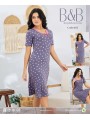 Koszule nocne damskie tureckie, size 2xl-4xl, paczka 9szt, 1kolor