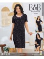 Koszule nocne damskie tureckie, size 2xl-4xl, paczka 9szt, 1kolor