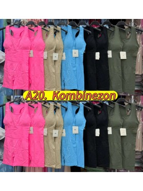 Kombinezony damskie Włoski, size uni, paczka 6szt,mix kolor