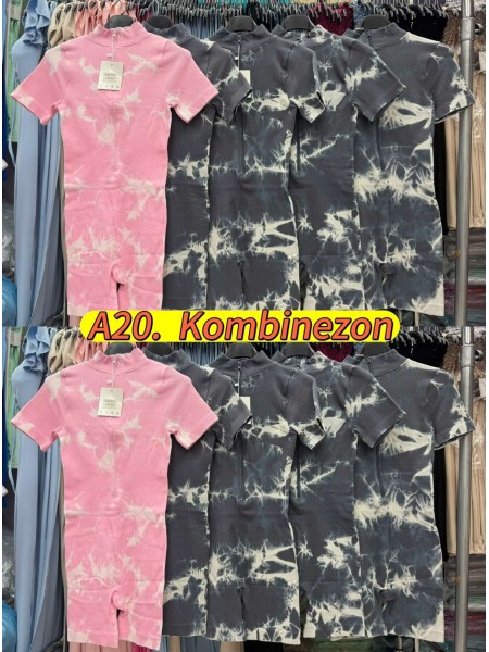 Kombinezony damskie Włoski, size uni, paczka 6szt,mix kolor