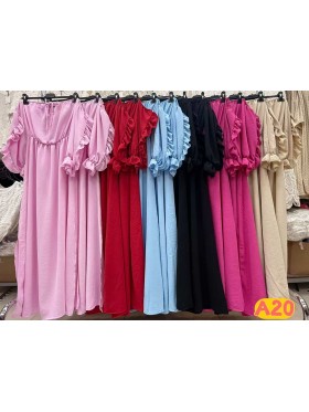 Sukienki damskie Włoski, size uni, paczka 6szt,Mix kolor