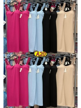 Sukienki damskie Włoski, size uni, paczka 6szt,Mix kolor