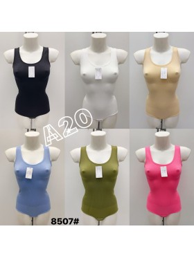 Body damskie Włoski, size uni, paczka 6szt,mix kolor