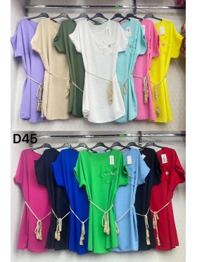 Sukienki damskie Włoski, size uni, paczka 6szt,Mix kolor