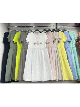 Sukienki damskie Włoski, size uni, paczka 6szt,Mix kolor