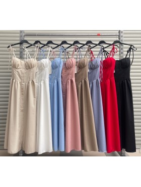 Sukienki damskie Włoski, size uni, paczka 6szt,Mix kolor