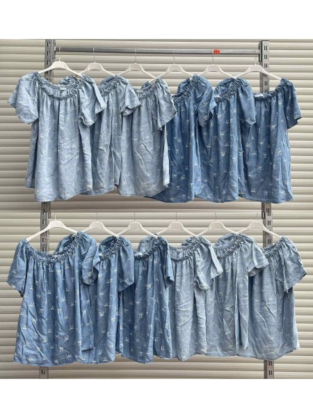 Bluzki damskie Włoski, size uni, paczka 6szt,Mix kolor