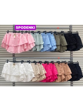 Spodenki damskie Włoski, size uni, paczka 6szt,Mix kolor
