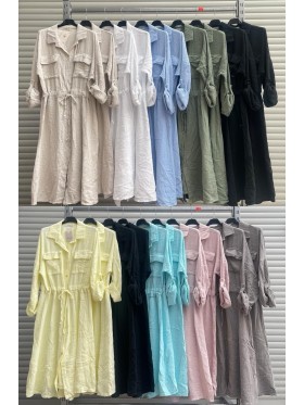 Sukienki damskie Włoski, size uni, paczka 6szt,Mix kolor