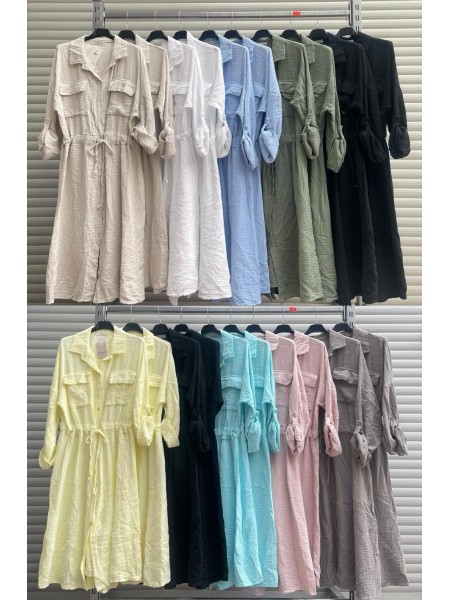Sukienki damskie Włoski, size uni, paczka 6szt,Mix kolor