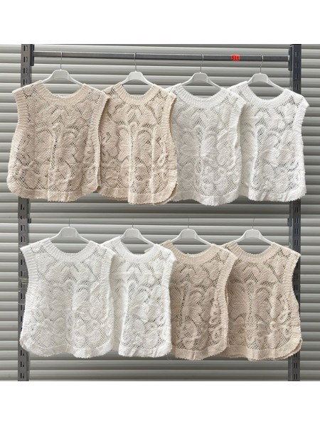 Bluzki damskie Włoski, size uni, paczka 6szt,Mix kolor