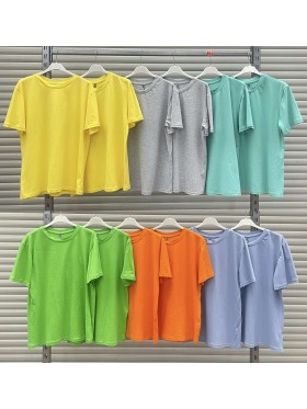 Bluzki damskie Włoski, size uni, paczka 6szt,Mix kolor