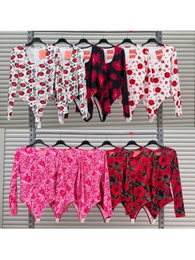 Body damskie Włoski, size uni, paczka 6szt,Mix kolor