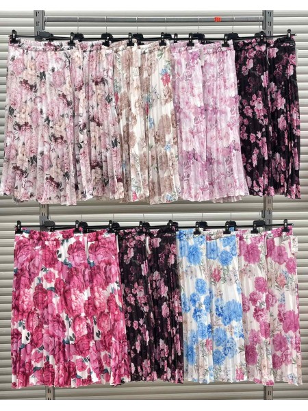 Spódnica długa damskie Włoski, size uni, paczka 6szt,Mix kolor