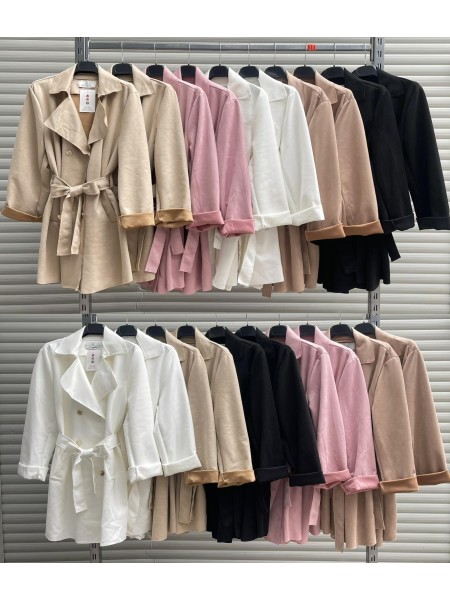 Płaszcz damskie Włoski, size uni, paczka 6szt,Mix kolor