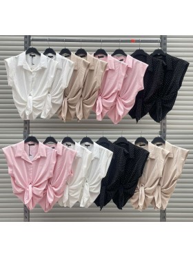 Bluzki damskie Włoski, size uni, paczka 6szt,Mix kolor