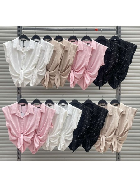 Bluzki damskie Włoski, size uni, paczka 6szt,Mix kolor