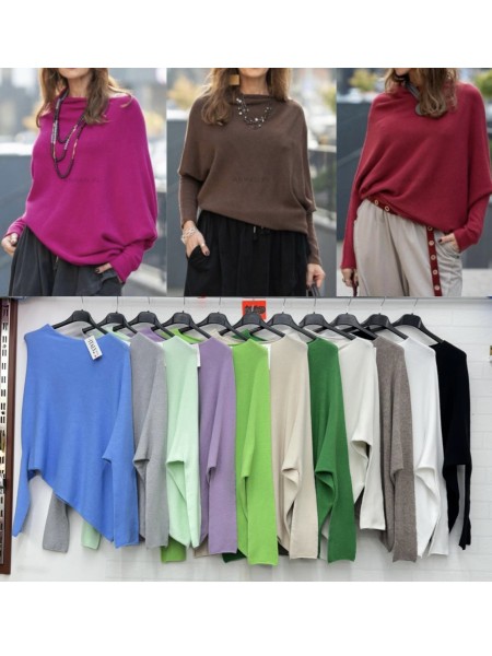 Swetry damskie Włoski, size uni, paczka 6szt,Mix kolor