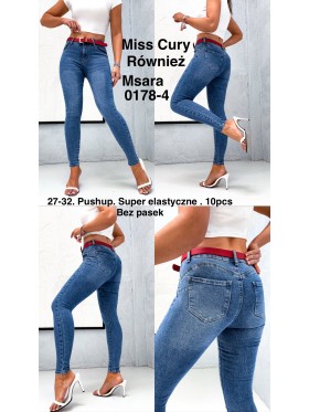 Jeansy damskie  M'sara,size 27-32, paczka 10szt,
