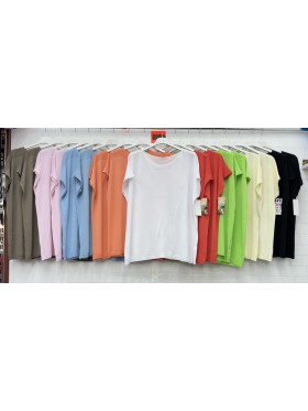 Bluzki damskie Włoski, size uni, paczka 6szt,Mix kolor