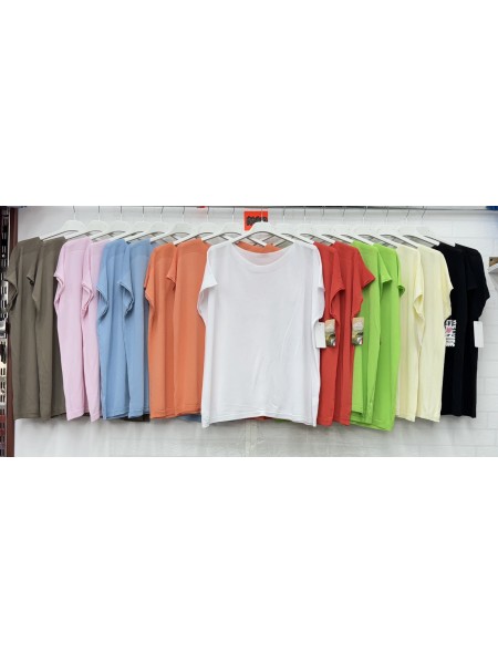 Bluzki damskie Włoski, size uni, paczka 6szt,Mix kolor