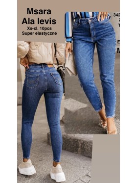 Jeansy damskie  M'sara,size xs-xl, paczka 10szt,