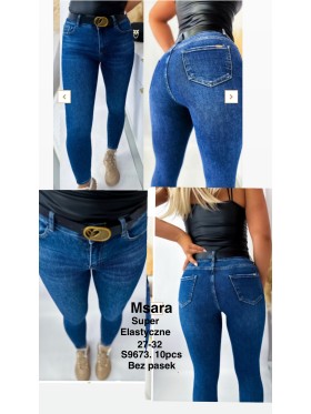 Jeansy damskie  M'sara,size 27-32, paczka 10szt,