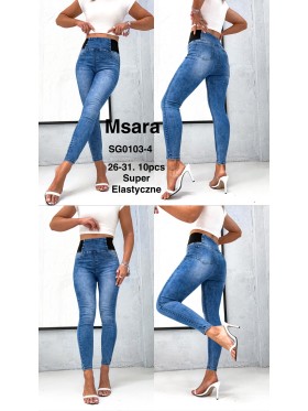 Jeansy damskie  M'sara,size 26-31, paczka 10szt,