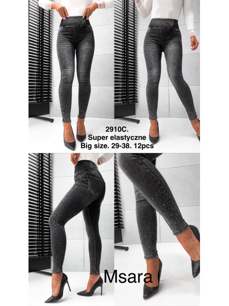 Jeansy damskie  M'sara,size 29-38, paczka 12szt,