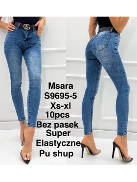 Jeansy damskie  M'sara,size xs-xl, paczka 10szt,