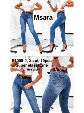 Jeansy damskie  M'sara,size xs-xl, paczka 10szt,