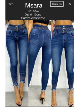 Jeansy damskie  M'sara,size xs-xl, paczka 10szt,