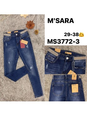 Jeansy damskie  M'sara,size 29-38, paczka 12szt,