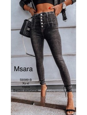 Jeansy damskie  M'sara,size xs-xl, paczka 10szt,