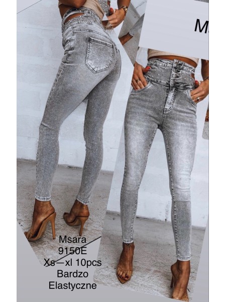Jeansy damskie  M'sara,size xs-xl, paczka 10szt,