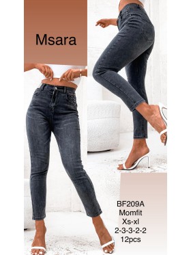 Jeansy damskie  M'sara,size xs-xl, paczka 12szt,