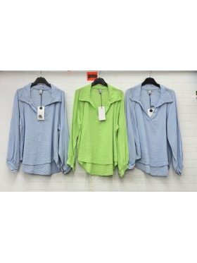 Bluzki damskie Włoski, size uni, paczka 3szt,Mix kolor