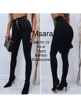 Jeansy damskie  M'sara,size xs-xl, paczka 12szt,