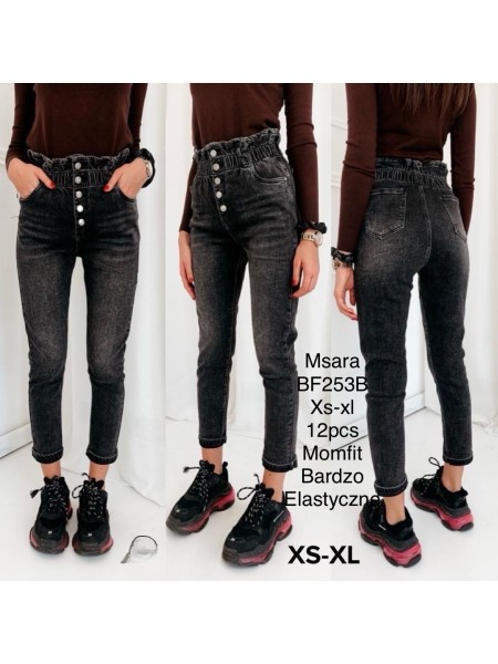 Jeansy damskie  M'sara,size xs-xl, paczka 12szt,