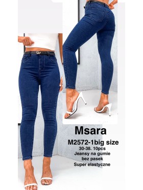 Jeansy damskie  M'sara,Bigsize 30-38, paczka 10szt,
