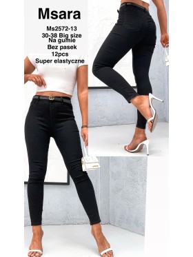 Jeansy damskie  M'sara,Bigsize 30-38, paczka 12szt,