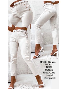 Jeansy damskie ,size 29-36, paczka 12szt,