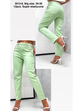 Jeansy damskie  ,size 29-36, paczka 12szt,