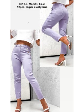 Jeansy damskie  ,size xs-xl, paczka 12szt,