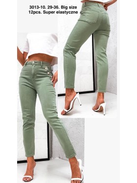Jeansy damskie  ,size 29-36, paczka 12szt,