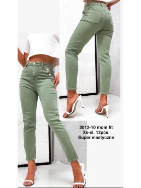 Jeansy damskie  ,size xs-xl, paczka 12szt,
