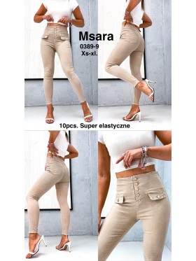 Jeansy damskie  M'sara,size xs-xl, paczka 10szt,
