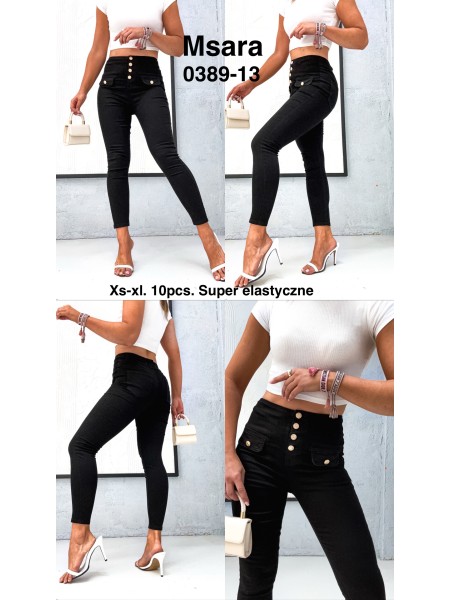 Jeansy damskie  M'sara,size xs-xl, paczka 10szt,