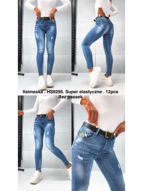 Jeansy damskie  ,size xs-xl, paczka 12szt,